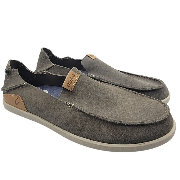 OluKai NaluKai Kala Slip On Mens Gray Casual Comfort Shoes